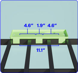 4.6" Between Clamps