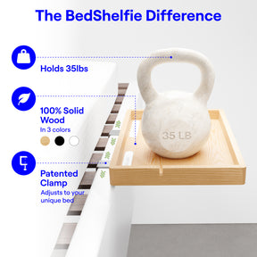 The FlexFit Bedside Shelf / BedShelfie - FlexFit