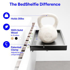 The FlexFit Bedside Shelf / BedShelfie - FlexFit