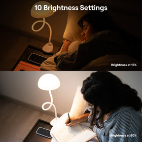 Shroommate - 3 in 1 Clip On Light and Bedside Table Lamp