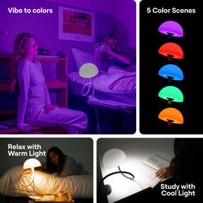 Shroommate - 3 in 1 Clip On Light and Bedside Table Lamp