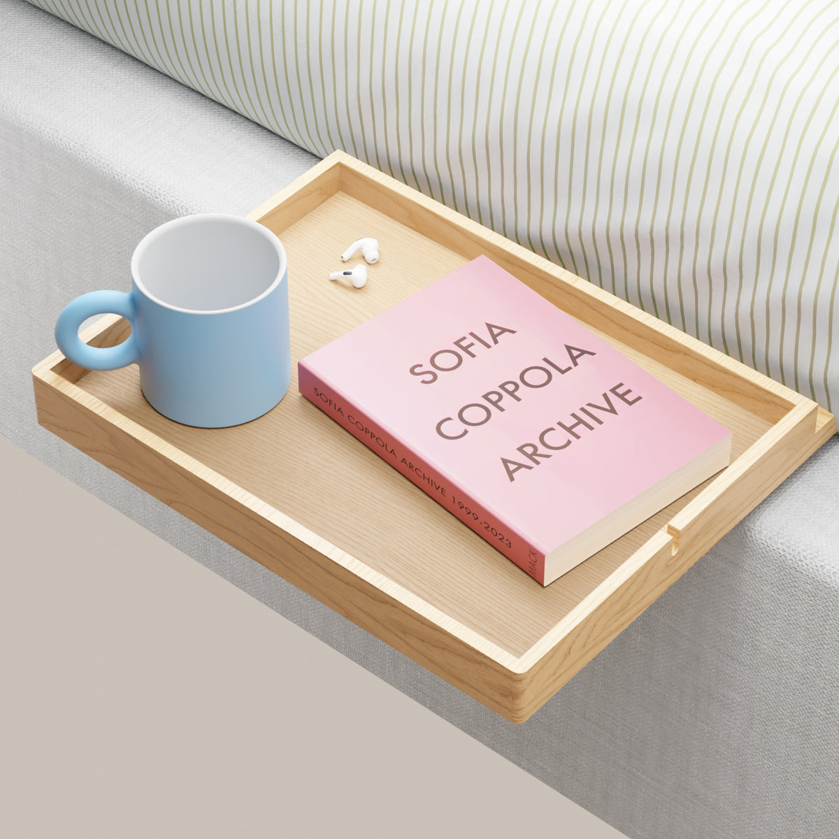 BedShelfie Bedside Shelf - Slide Under Mattres Tray Model